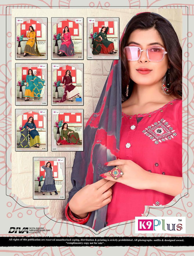 K9 Plus Renisha Latest Embroidery Rayon Redymade Collection